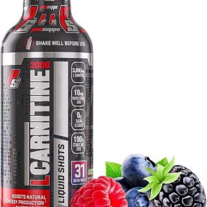 ProSupps L-Carnitine 1500 Liquid Fat Burner, Stimulant Free Metabolic Enhancer, 31 Servings (Berry Flavor)