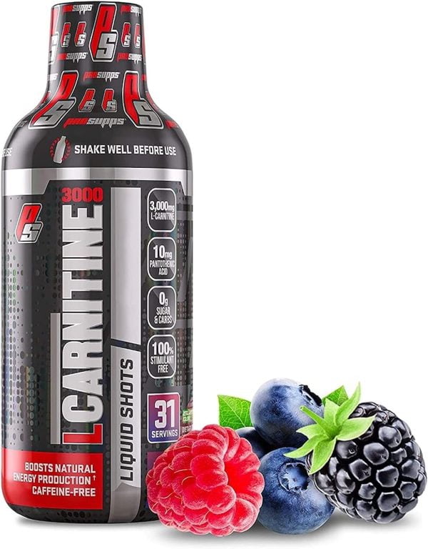 ProSupps L-Carnitine 1500 Liquid Fat Burner, Stimulant Free Metabolic Enhancer, 31 Servings (Berry Flavor)