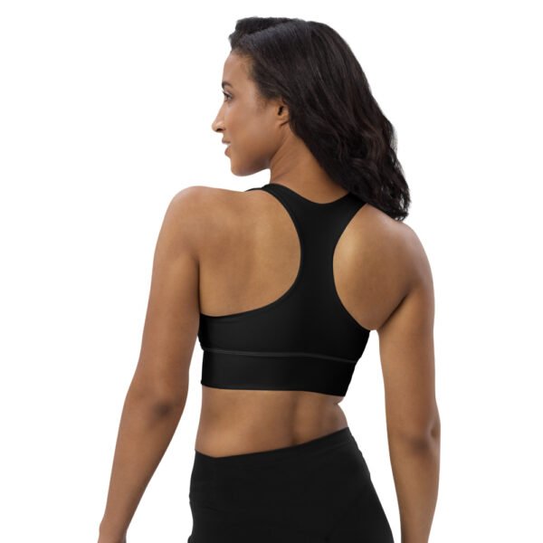 Longline sports bra AHF Logo across the front - Image 4