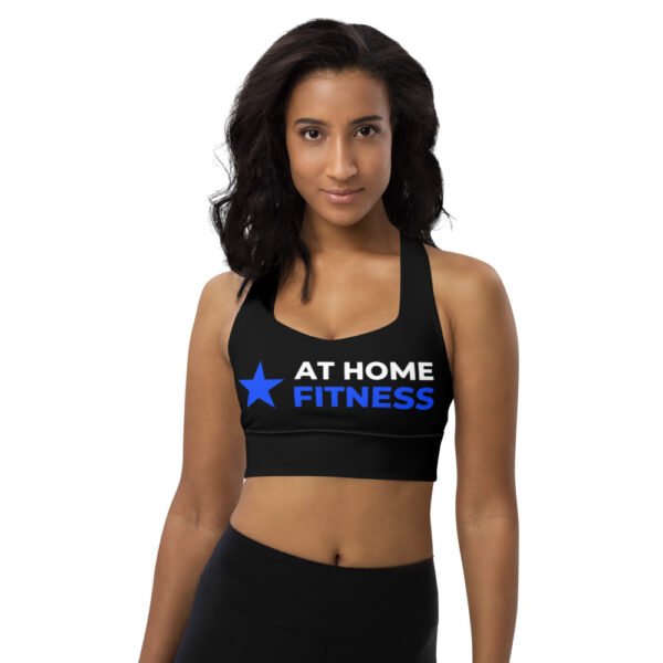 Longline sports bra AHF Logo across the front