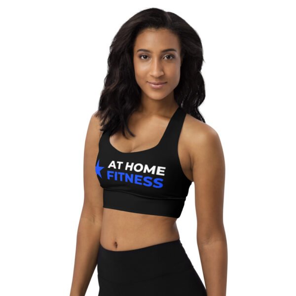 Longline sports bra AHF Logo across the front - Image 2