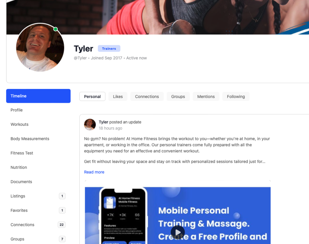 Your Fitness Journey, Front and Center